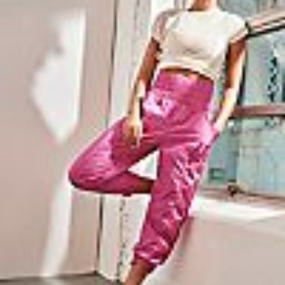 Free People Pants - Free People Way Home Joggers - S Vivacious Violet